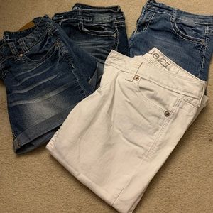 4 pair Rue 21 size 7/8 shorts